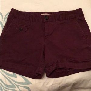 Banana Republic Maroon Shorts